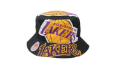 NBA Hardwood Classics Cut Up Bucket Hat "Los Angeles Lakers - Black" BUCKSH21322 LALBLCK