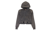 D-Angy-Hood Track Cropped Denim Hoodie "Black" A12574 068HT 02