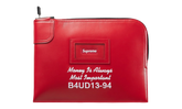 Leather Money Bag "FW25 - Red" SU26988