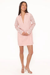 Cidel Mini Dress - Pink Lace