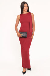Jimina Maxi Dress - Berry