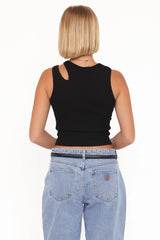 Elira Cut Out Tank - Black