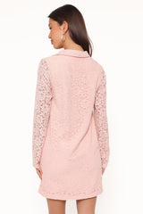 Cidel Mini Dress - Pink Lace