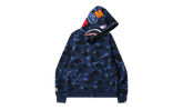 Color Camo Shark Full Zip Hoodie "Navy" 1H70 115 008 NAVY