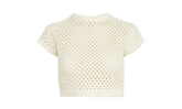 Rhea Knit Cropped Tee WMNS "Cream" KHW030308 112