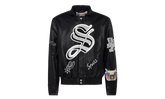 Full Leather Old English Jacket "San Antonio Spurs" NBA 104B SPU