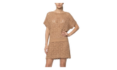 Poncho Style Crochet Laced Mini Dress WMNS "Dark Sand" AF4R0005KD780AG