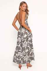 Bray Midi Dress - Vineyard Green