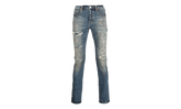 P001 Slim-Fit Jeans "Indigo Paint Repair" P001 IPR