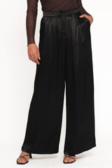 Joyce Wide Leg Pant - Black