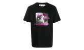 Tornado Type Slim Short-Sleeve Tee "Black / Fuchsia" OMAA027F22JER0141068