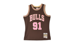 Brown Sugar Bacon Dennis Rodman Swingman Jersey "1997 Chicago Bulls - Brown" TFSM6695 CBU97DRDBROW