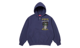 DSNY Zip Up Hooded Sweatshirt "SS26 - Washed Navy" SU27112
