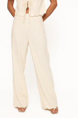 Jensen Scallop Hem Pant - Butter Yellow