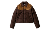 Technical Pongé And Leather Down Jacket WMNS "Coffee" ML1371 18Q0 F0201 S OOO