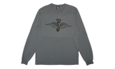 Skull Wings Pigment Dyed Long-Sleeve "Navy" STUS368