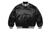 Champion® Satin Varsity Jacket "SS26 - Black" SU27455