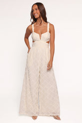 Avella Cutout Jumpsuit - White