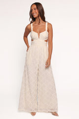 Avella Cutout Jumpsuit - White