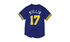 NBA Chris Mullin Name & Number Mesh Crewneck "Golden State Warriors - Royal" BA84X4 GSW B CCV