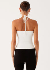 Good Thing Halter Top - White