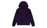 Black Cotton Wreath Hoodie "Purple" DT354
