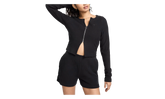 Sportswear Chill Rib Slim Full Zip Cardigan WMNS "Black / Black" FN3682 010