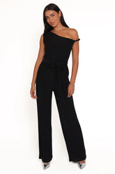 Katarina Off Shoulder Jumpsuit - Black