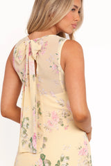 Keani Maxi Dress - Yellow Floral