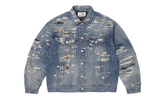 MM6 Maison Margiela Distressed Selvedge Denim Trucker Jacket "SS26 - Blue" SU27184