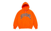 Cracked Raglan Zip Up Hooded Sweatshirt "SS26 - Dark Orange" SU27505