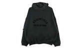 Nylon Fleece Hoodie "Jet Black" 202SP244314F