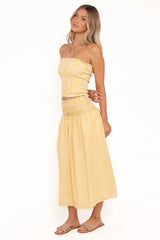 Salome Maxi Skirt - Mango Stripe