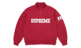 Shop Flag Half Zip Pullover "SS26 - Dark Red - Tokyo" SU27013