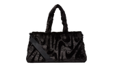 Sportswear Faux Fur Tote (10L) "Black / Black / Metallic Silver" FZ1323 010