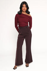 Cer Knit Top - Cherry Chocolate