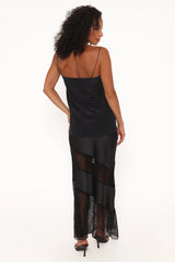 Winona Lace Maxi Skirt - Black