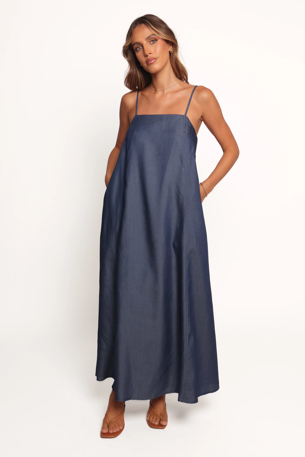 Thelma Maxi Dress - Chambray