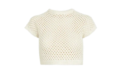 Rhea Knit Cropped Tee WMNS "Cream" KHW030308 112