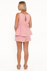 Rory Shorts - Pink Gingham