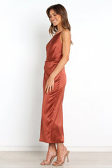 Luella Dress - Rust