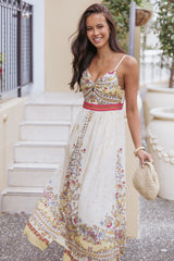 Caelia Maxi Dress - Yellow Multi