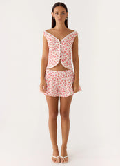 Anja Mini Skirt - Porcelain Rose