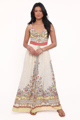 Caelia Maxi Dress - Yellow Multi