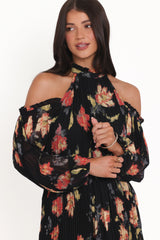 Hillary Romper - Black Floral