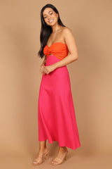Rosetta Dress - Fuchsia/Orange