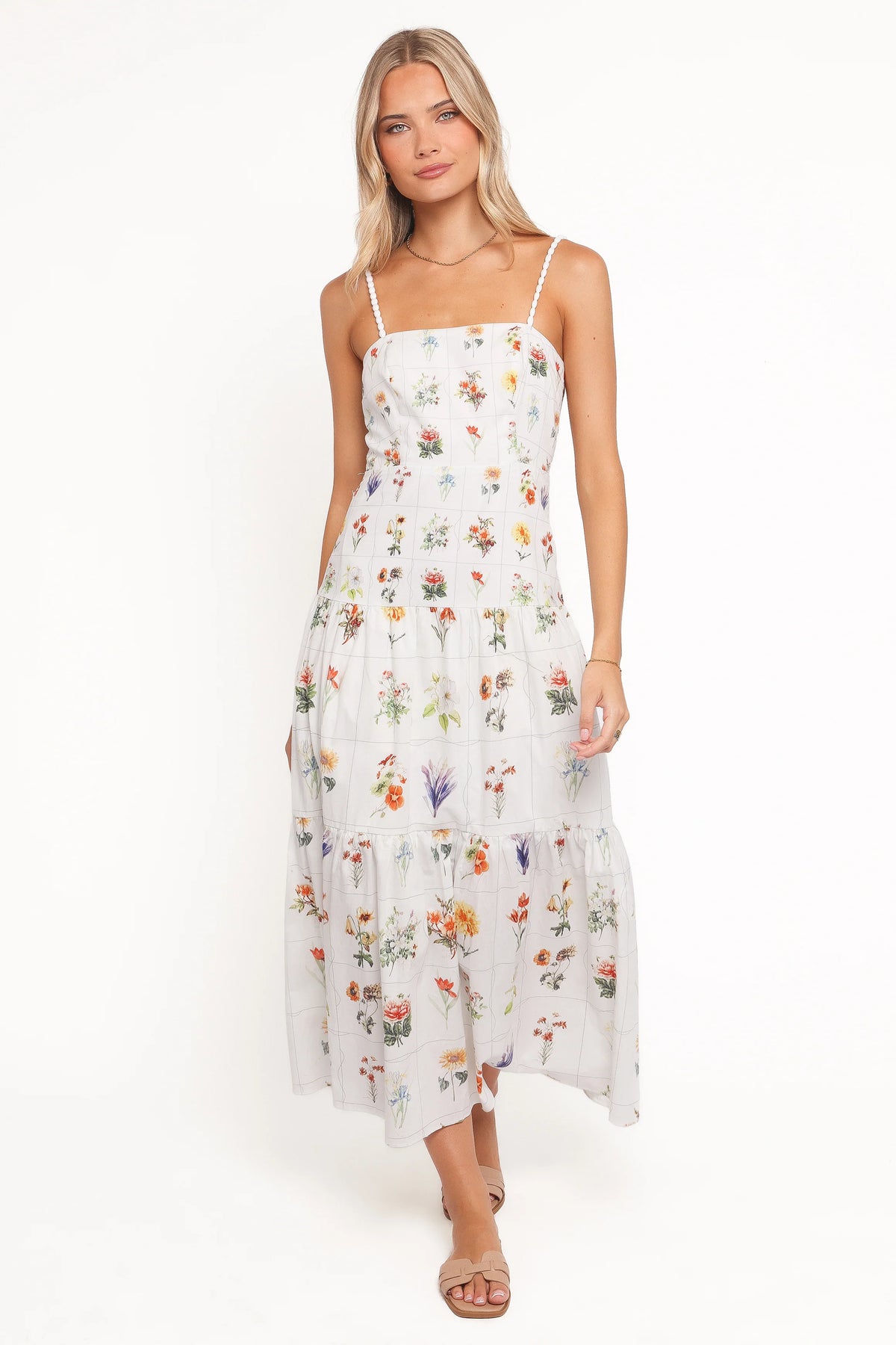 Brooks Maxi Dress - White Floral